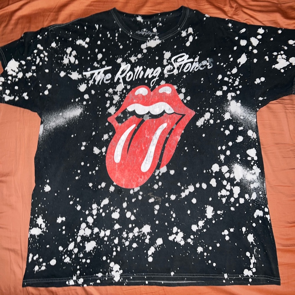 Rolling Stones acid wash T shirt